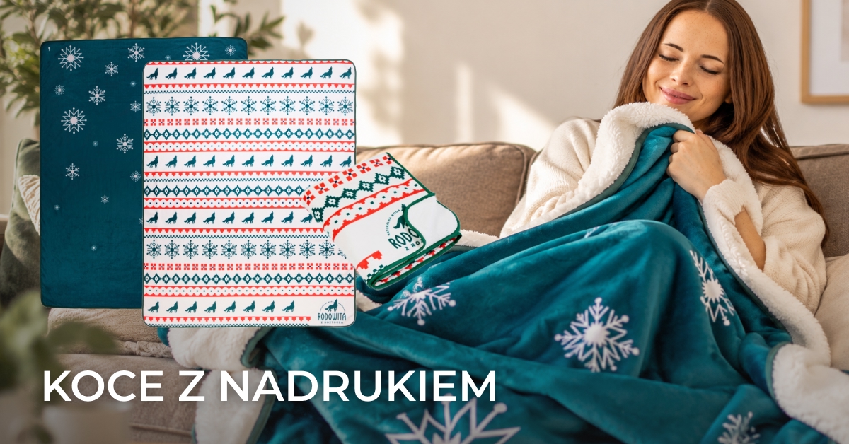 koc sherpa z nadrukiem baranek futerko kożuszek z logo baner_1200x628