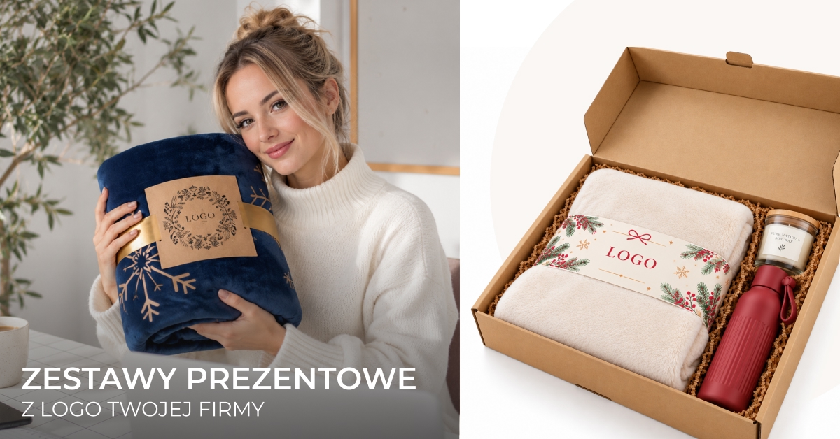 zestaw koc świeczka butelka z logo prezent święta banderola dla firm_1200x628 baner